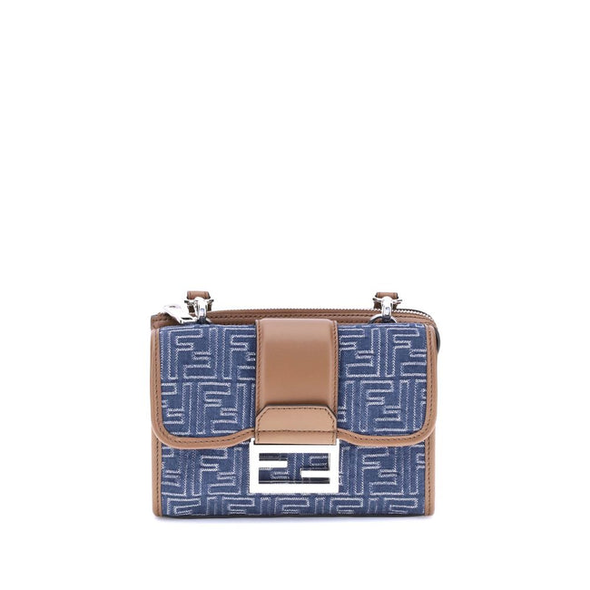 Fendi Baguette denim Shoulder Bag Fendi