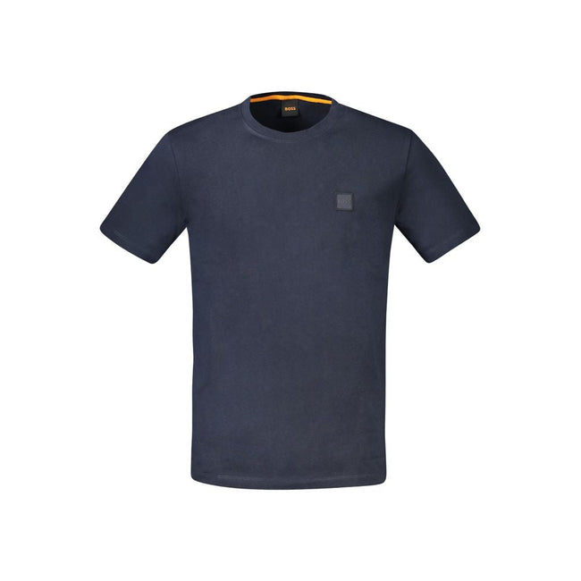 Hugo Boss Blue Cotton Men T-Shirt Hugo Boss
