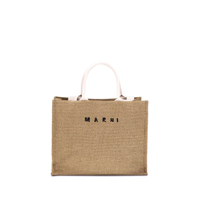 Marni Raffia-effect Tote Bag Marni