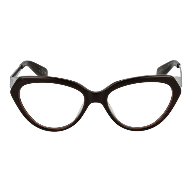 Yohji Yamamoto Brown Unisex Glasses Frame Yohji Yamamoto