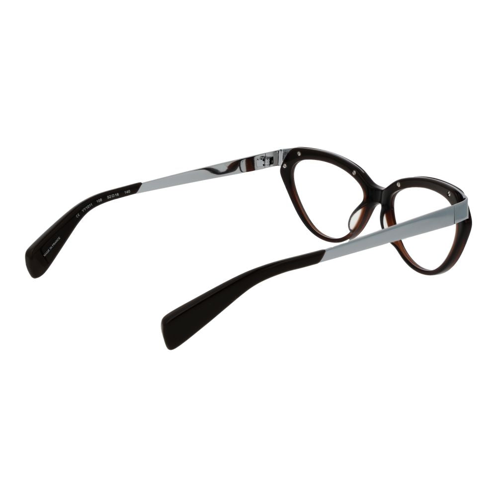 Yohji Yamamoto Brown Unisex Glasses Frame Yohji Yamamoto