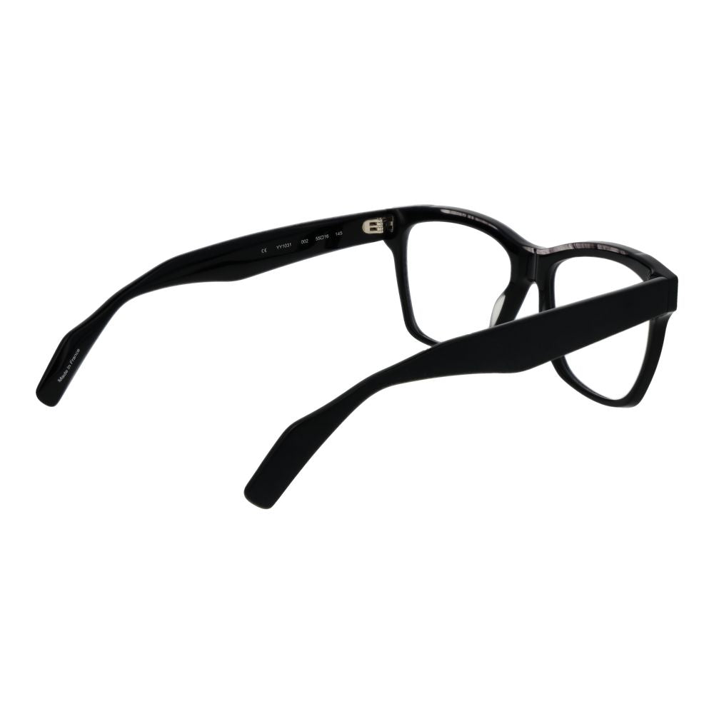 Yohji Yamamoto Black Unisex Glasses Frame Yohji Yamamoto