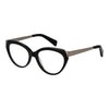 Yohji Yamamoto Black Unisex Glasses Frame Yohji Yamamoto