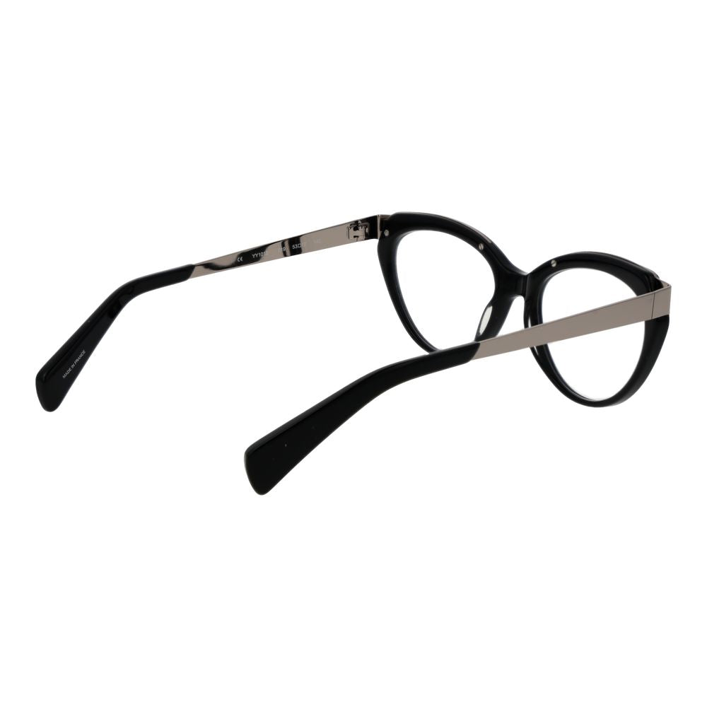 Yohji Yamamoto Black Unisex Glasses Frame Yohji Yamamoto