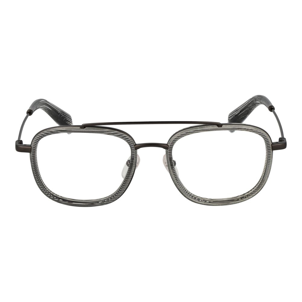 Yohji Yamamoto Gray Men Glasses Frame Yohji Yamamoto