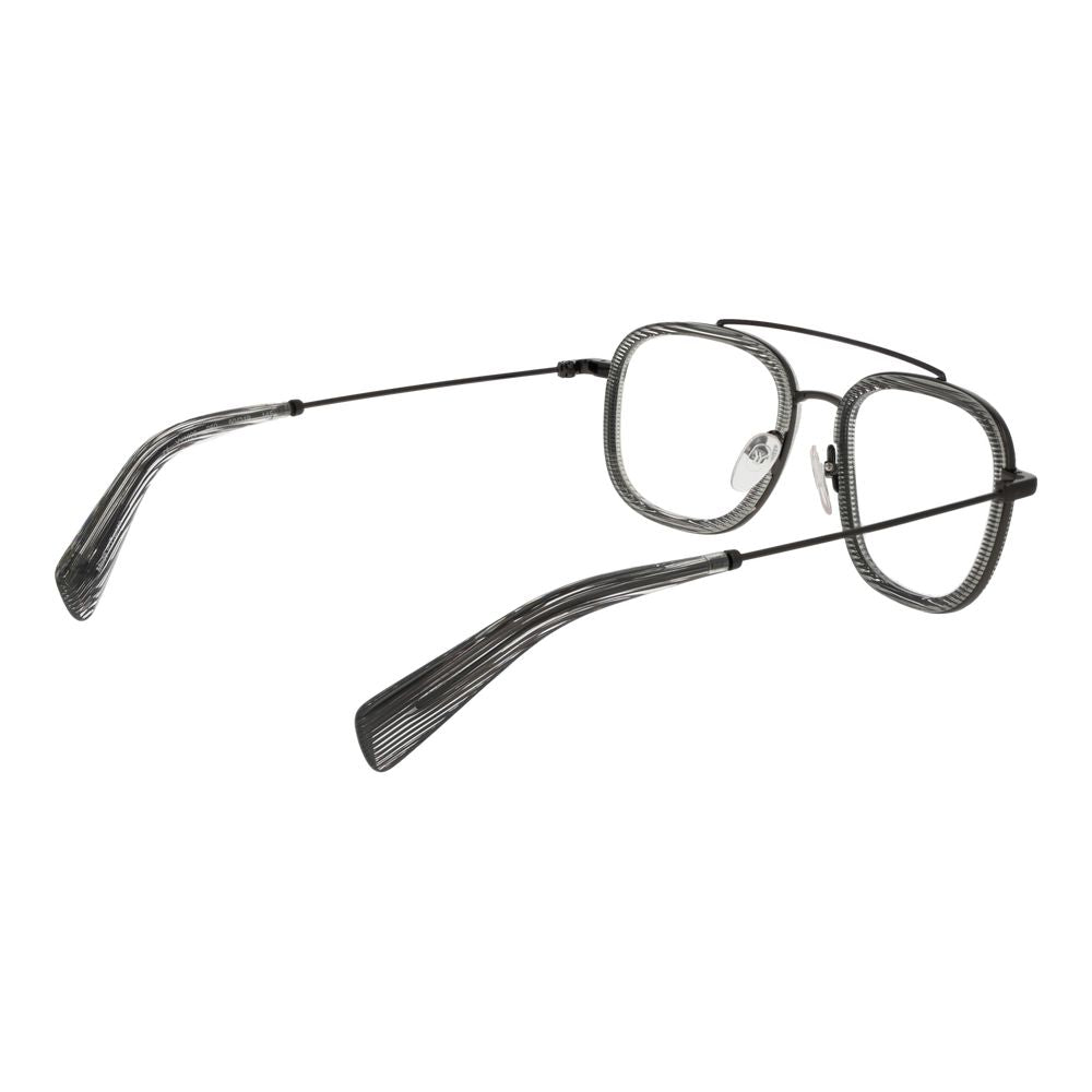 Yohji Yamamoto Gray Men Glasses Frame Yohji Yamamoto