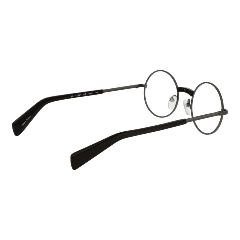 Yohji Yamamoto Gray Metal Glasses (Frames) Yohji Yamamoto