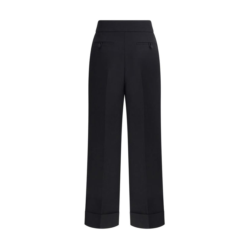 Valentino Black Wool Dress Pants Valentino