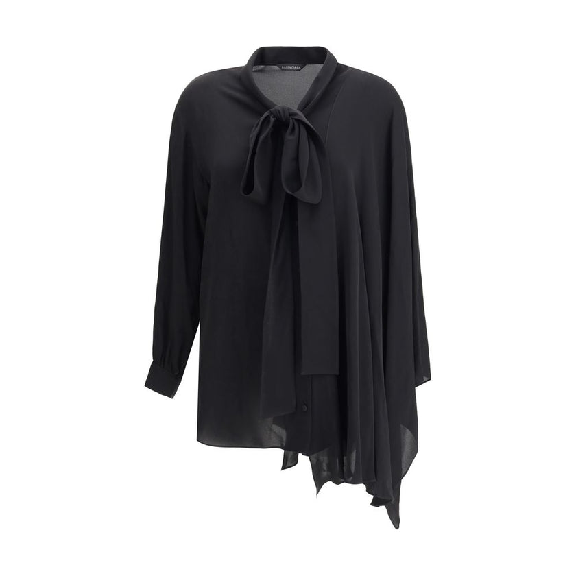 Balenciaga Black Silk Blouse Balenciaga