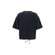 Fabiana Filippi Silk detail T-shirt Fabiana Filippi