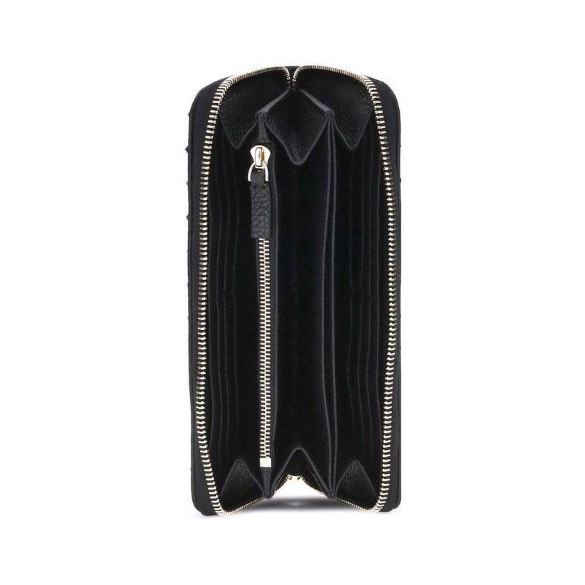 Valentino Garavani Black Calf Leather Bos Taurus Wallet Valentino Garavani