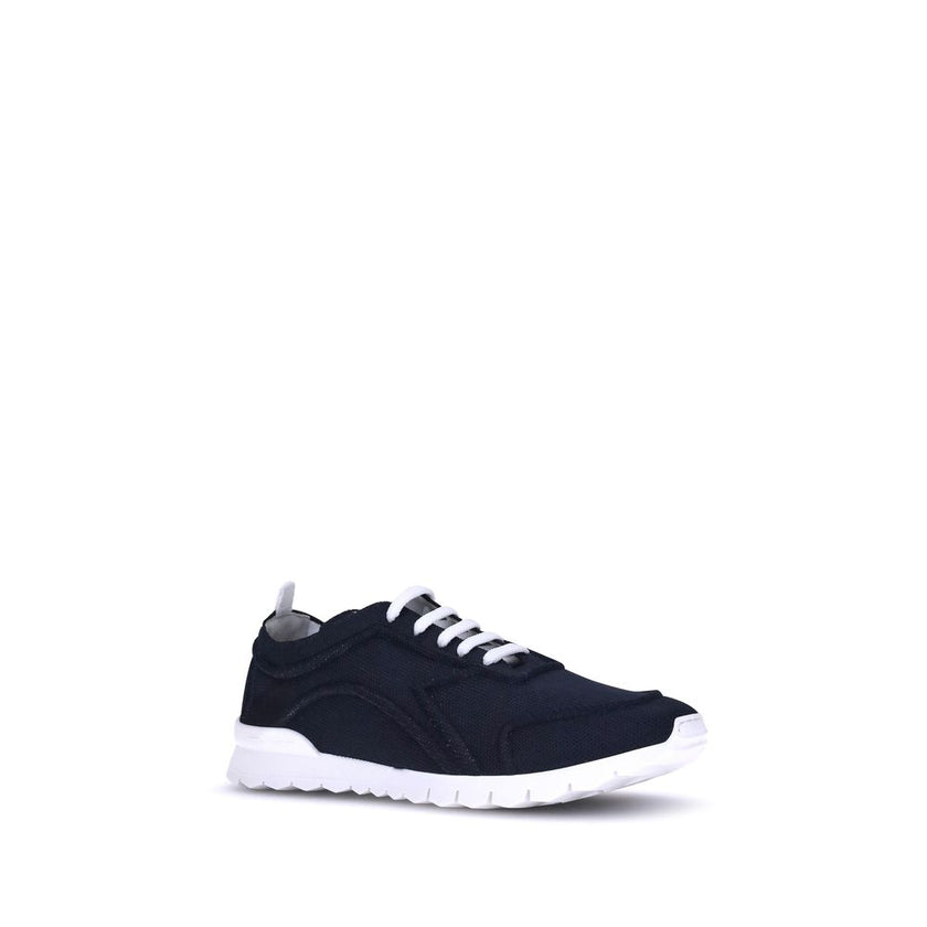 Kiton Black Cotton Athletic Sneakers Kiton