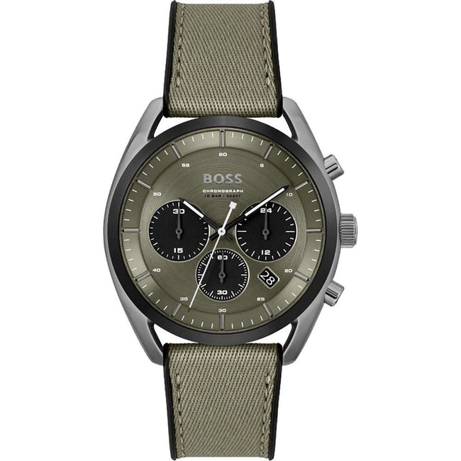 Hugo Boss Green Fabric Watch Hugo Boss