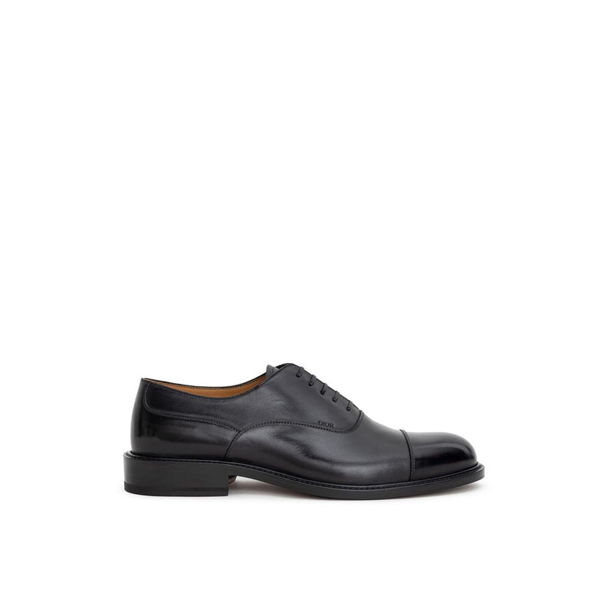 Dior Black Leather Oxfords And Derbies Dior