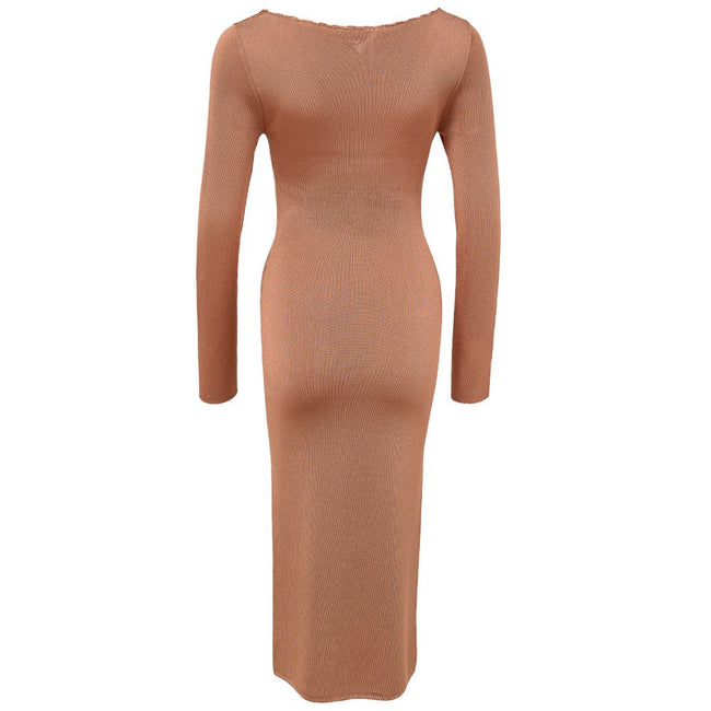 Tom Ford Orange Viscose Long Tom Ford