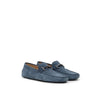 Tod's Blue Suede Leather Moccassin Tod's