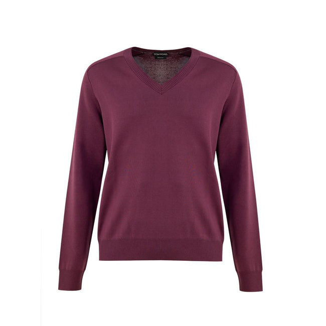 Tom Ford Purple Silk Sweater Tom Ford