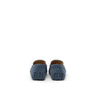Tod's Blue Suede Leather Moccassin Tod's