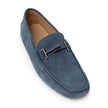 Tod's Blue Suede Leather Moccassin Tod's