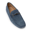 Tod's Blue Suede Leather Moccassin Tod's