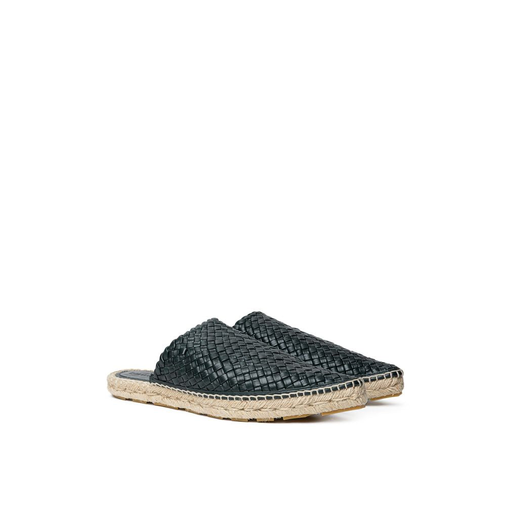 Bottega Veneta Green Leather Espadrille Bottega Veneta