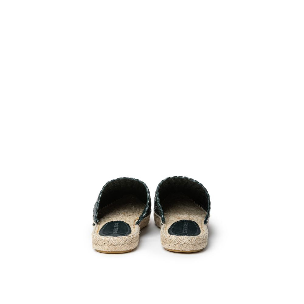 Bottega Veneta Green Leather Espadrille Bottega Veneta