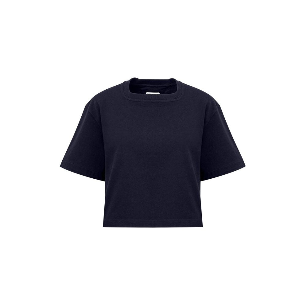 Bottega Veneta Blue Cotton T-Shirt Bottega Veneta