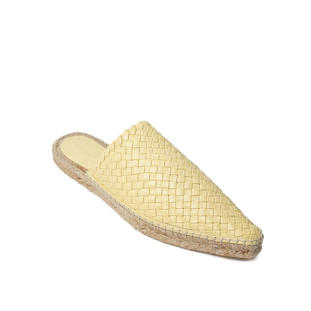 Bottega Veneta Yellow Leather Espadrille Bottega Veneta
