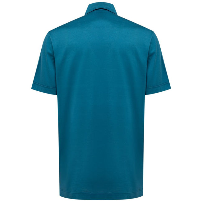 Canali Blue Cotton Shirt Canali