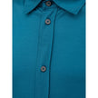 Canali Blue Cotton Shirt Canali