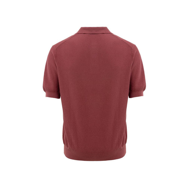 Gran Sasso Red Cotton Polo Shirt Gran Sasso
