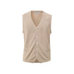Gran Sasso Beige Cotton Sleveless Jacket Gran Sasso