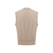 Gran Sasso Beige Cotton Sleveless Jacket Gran Sasso