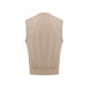 Gran Sasso Beige Cotton Sleveless Jacket Gran Sasso