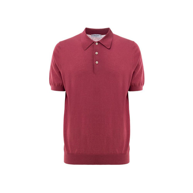 Gran Sasso Red Cotton Polo Shirt Gran Sasso