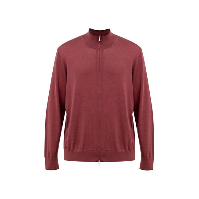 Gran Sasso Red Silk T-Shirt Gran Sasso