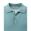 Gran Sasso Blue Cotton Polo Shirt Gran Sasso