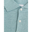Gran Sasso Blue Linen Polo Shirt Gran Sasso