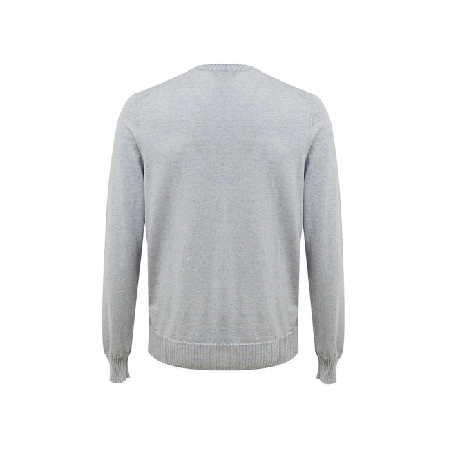 Gran Sasso Blue Cotton Sweater Gran Sasso