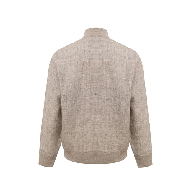 Gran Sasso Beige Linen Jackets & Coat Gran Sasso