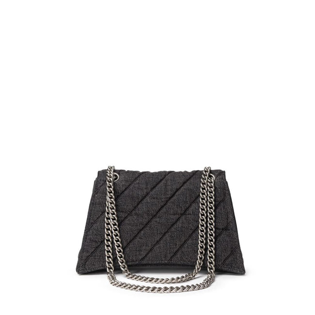 Balenciaga Black Fabric And Leather Shoulder Bag Balenciaga
