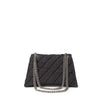 Balenciaga Black Fabric And Leather Shoulder Bag Balenciaga