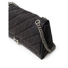 Balenciaga Black Fabric And Leather Shoulder Bag Balenciaga