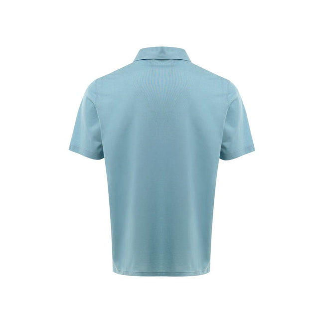 Gran Sasso Blue Cotton Polo Shirt Gran Sasso