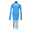 Bottega Veneta Blue Cotton Long Bottega Veneta
