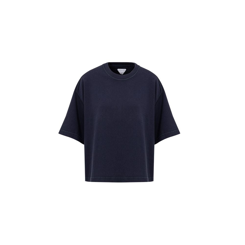 Bottega Veneta Blue Cotton T-Shirt Bottega Veneta