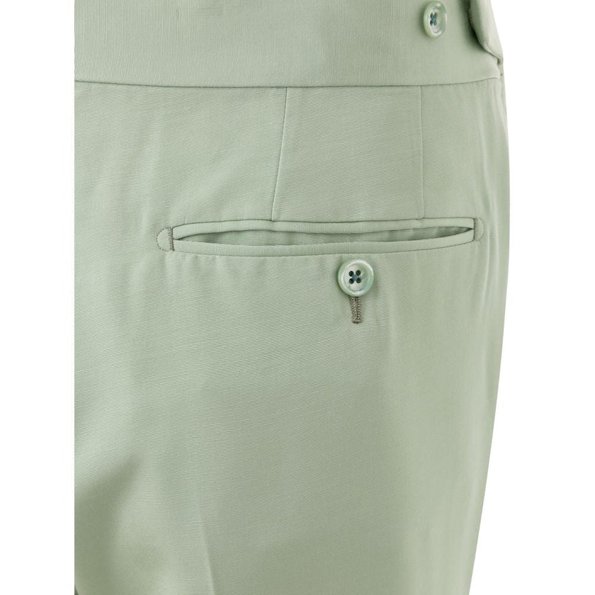 Tom Ford Green Viscose Chino Pants Tom Ford