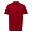 Canali Red Cotton Shirt Canali