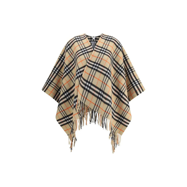 Burberry Archivio Check Cashmere Cape Burberry