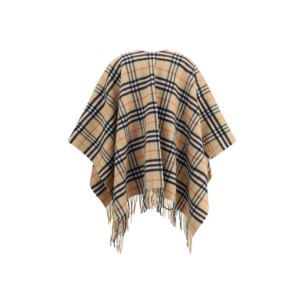 Burberry Archivio Check Cashmere Cape Burberry